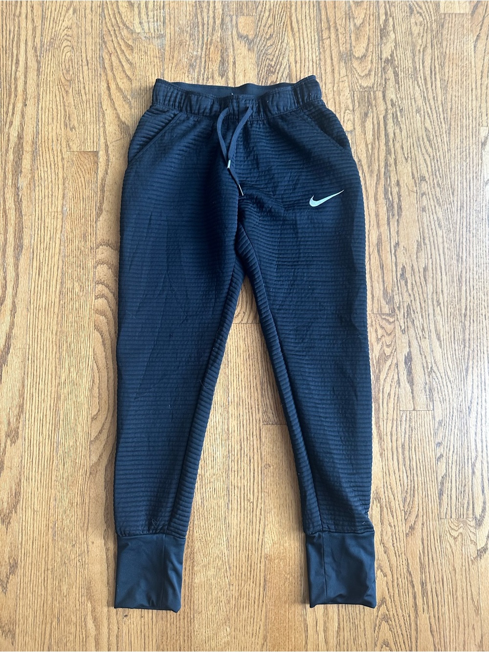 Nike Black Womens textured Jogger Pants